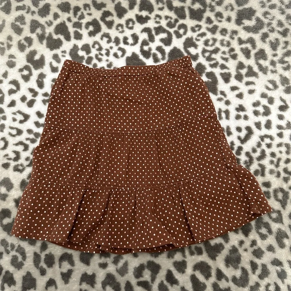 Old Navy Polka Dot Skirt in Brown Pink Size 6-12 months